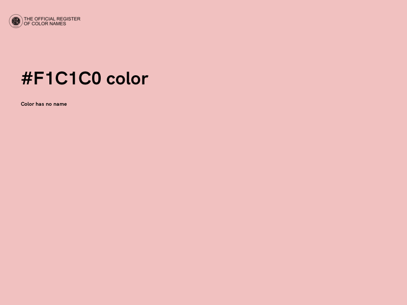 #F1C1C0 color image