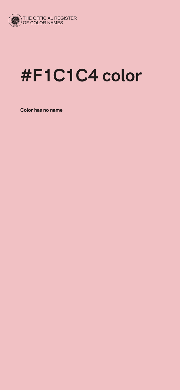 #F1C1C4 color image