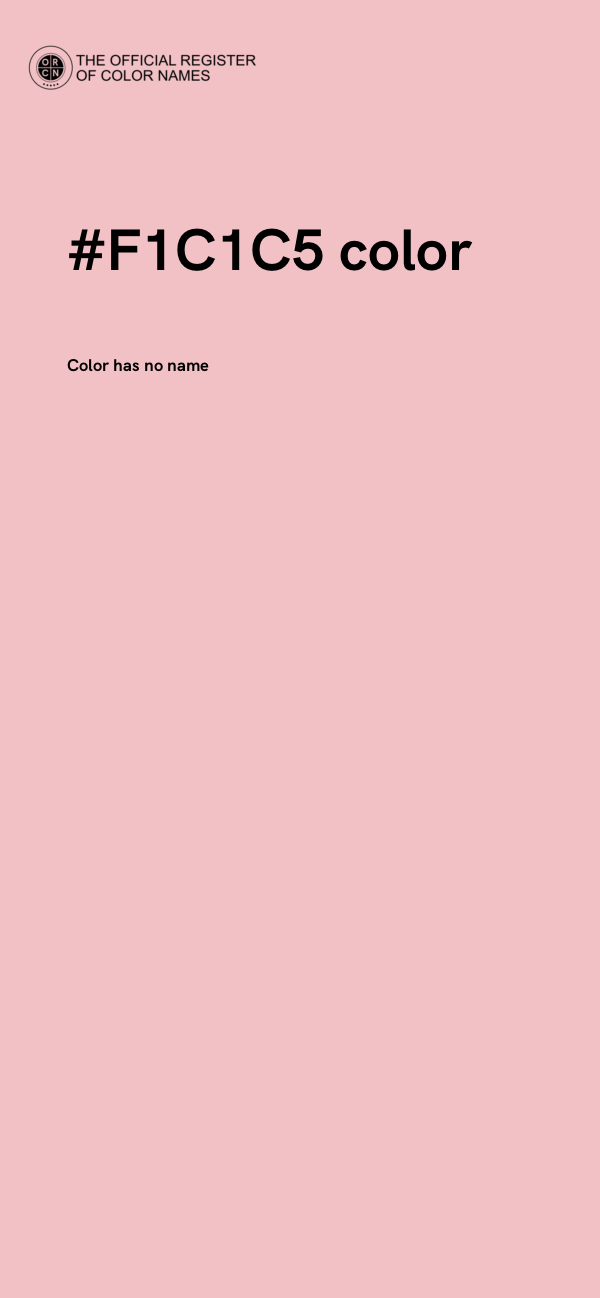 #F1C1C5 color image