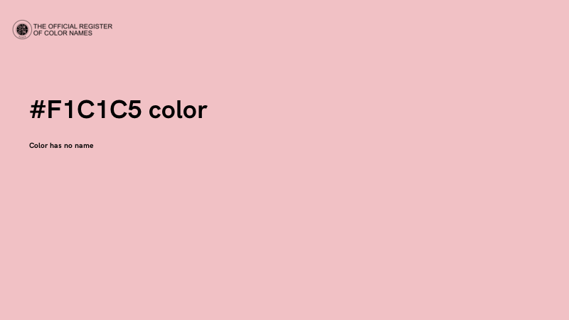 #F1C1C5 color image