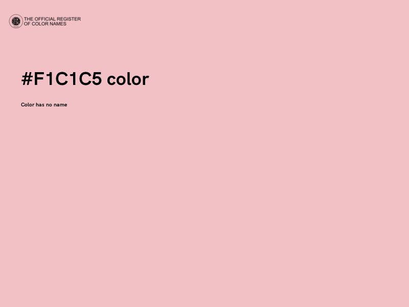 #F1C1C5 color image