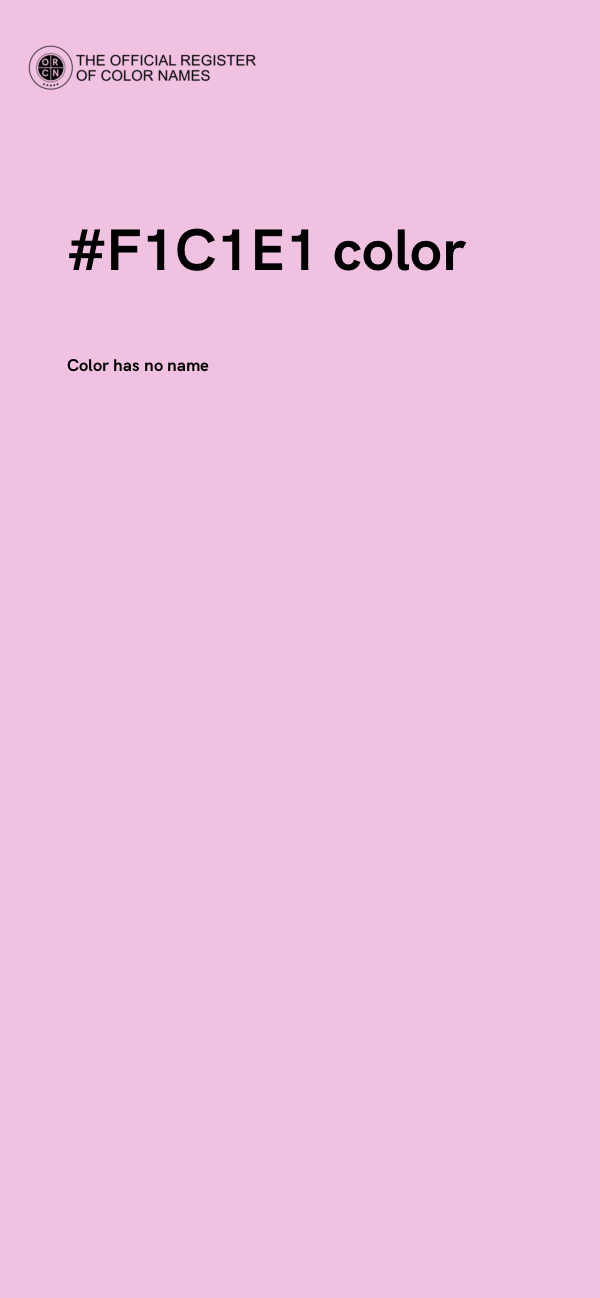 #F1C1E1 color image