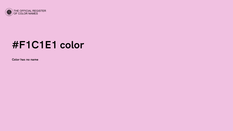 #F1C1E1 color image