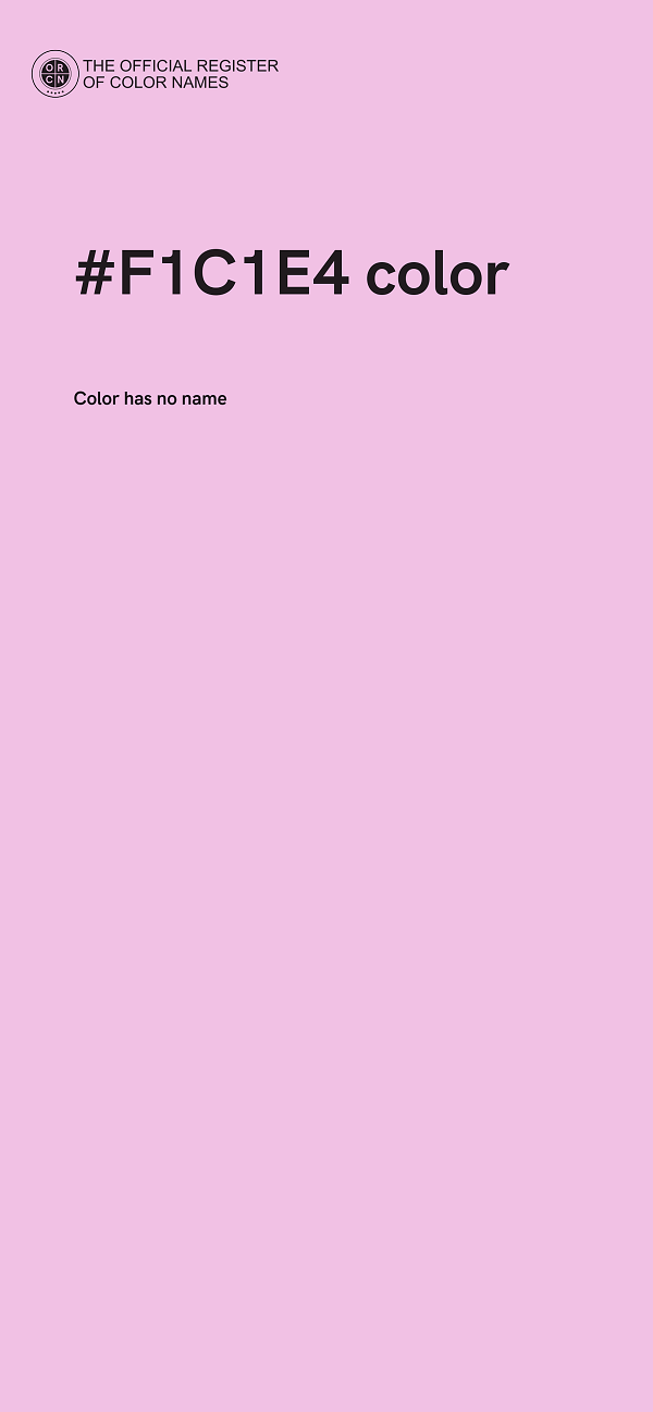 #F1C1E4 color image