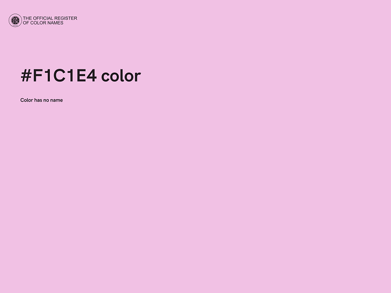 #F1C1E4 color image