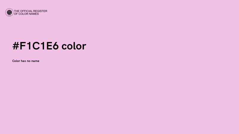 #F1C1E6 color image