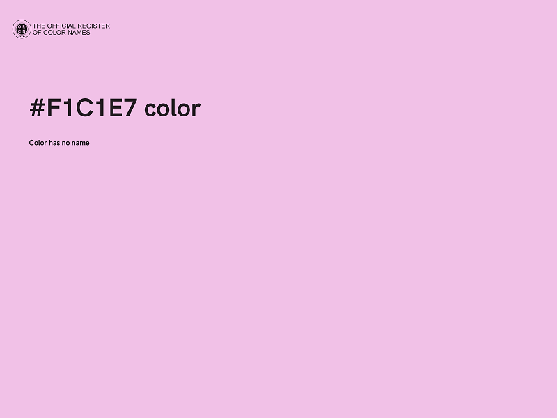 #F1C1E7 color image