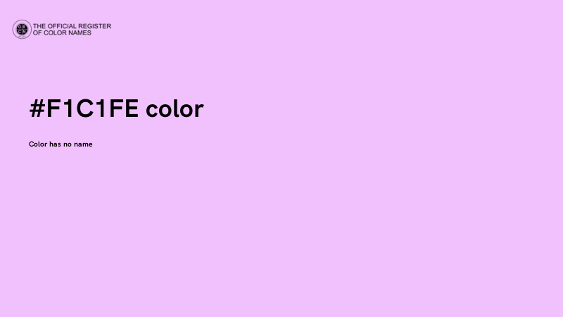 #F1C1FE color image
