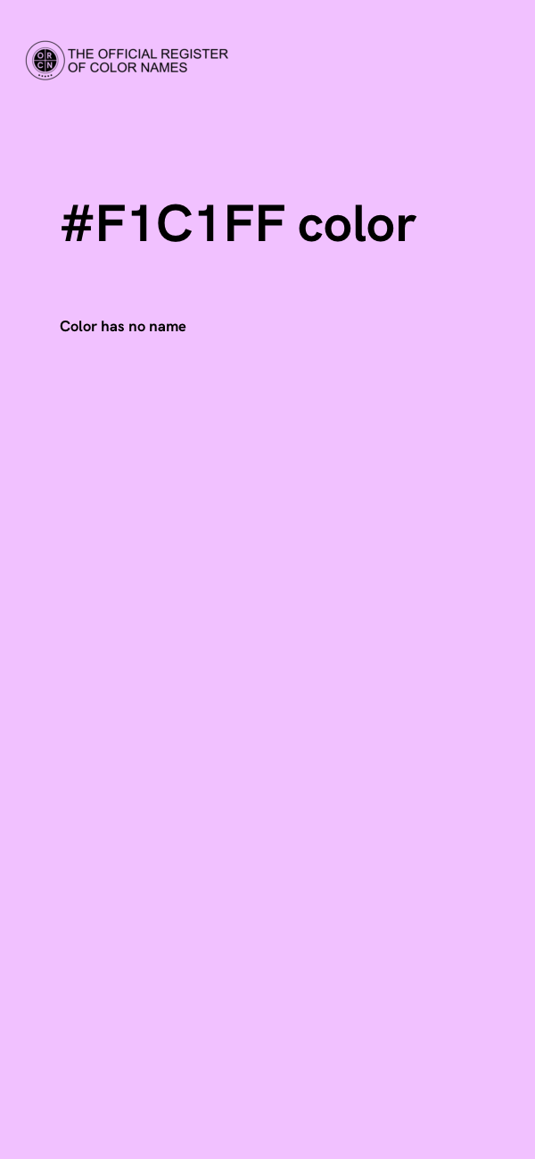 #F1C1FF color image