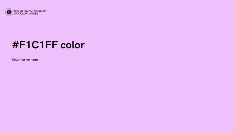 #F1C1FF color image