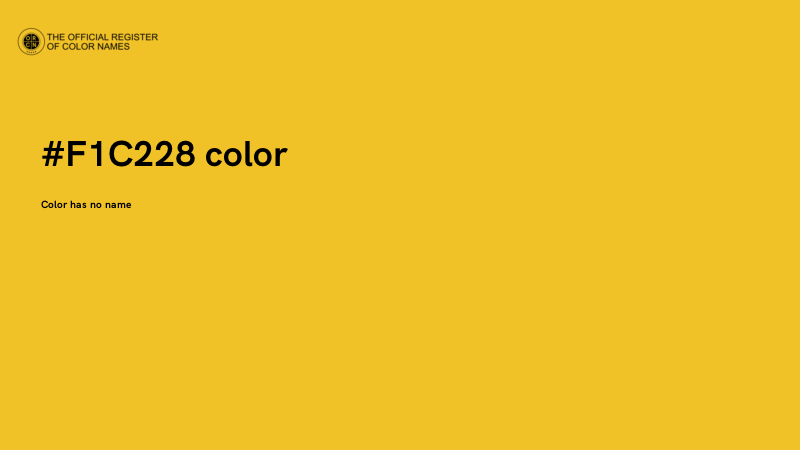 #F1C228 color image