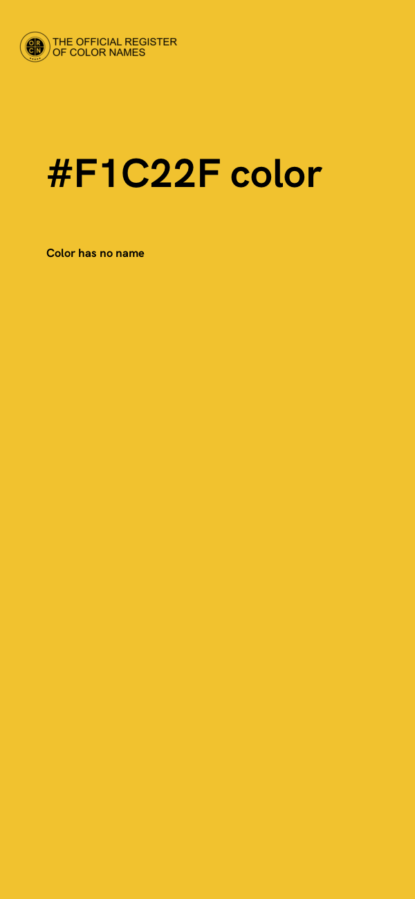 #F1C22F color image