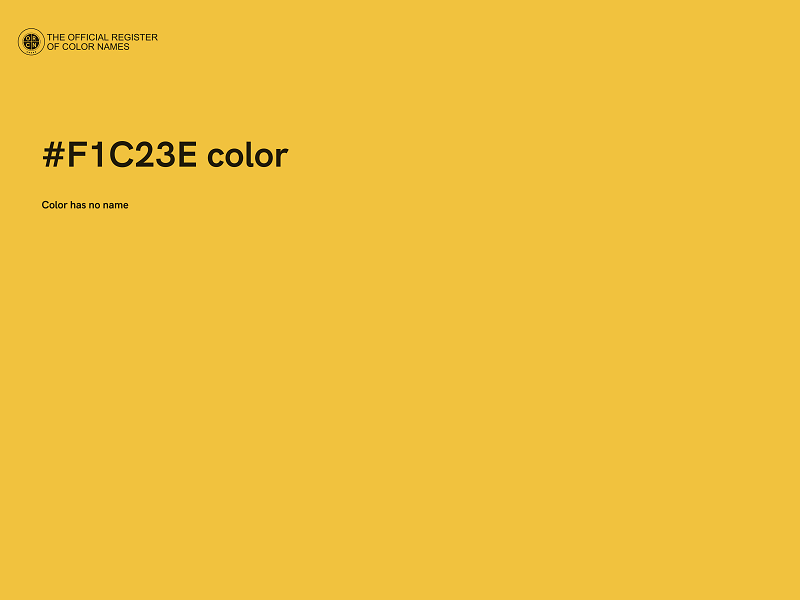 #F1C23E color image