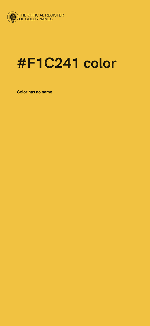 #F1C241 color image
