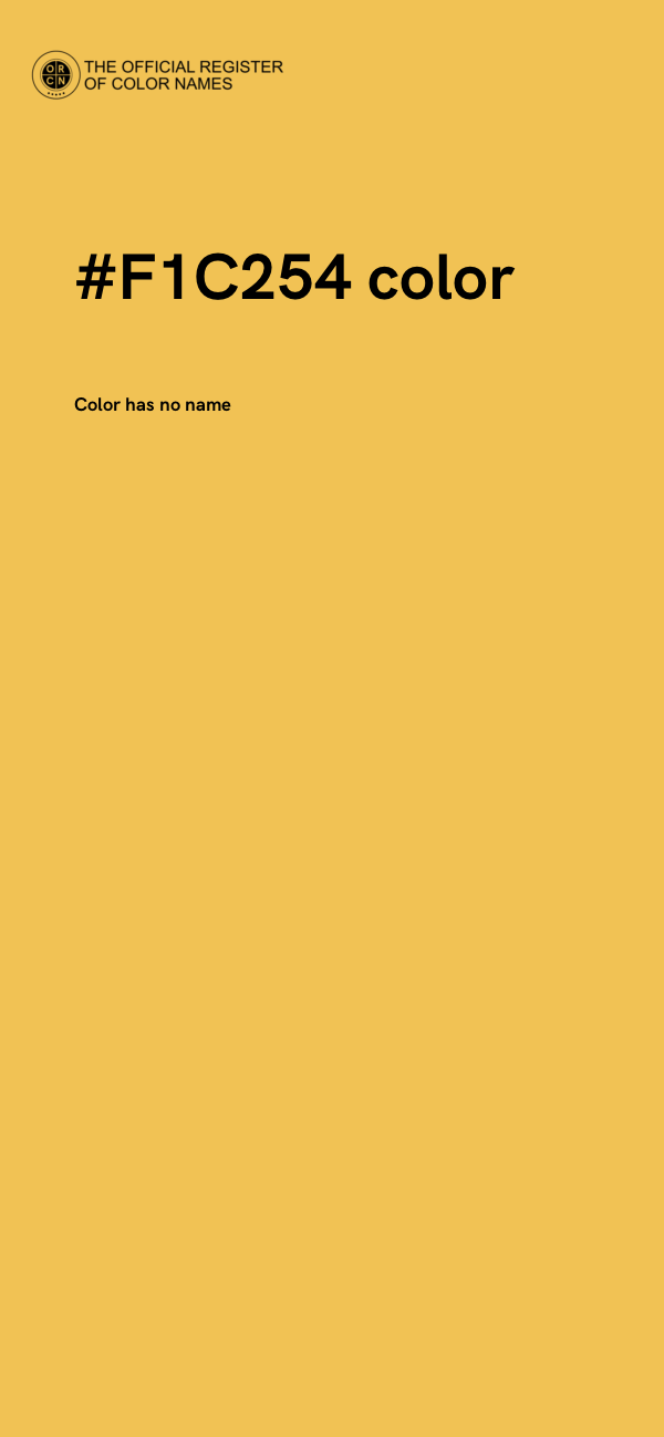 #F1C254 color image