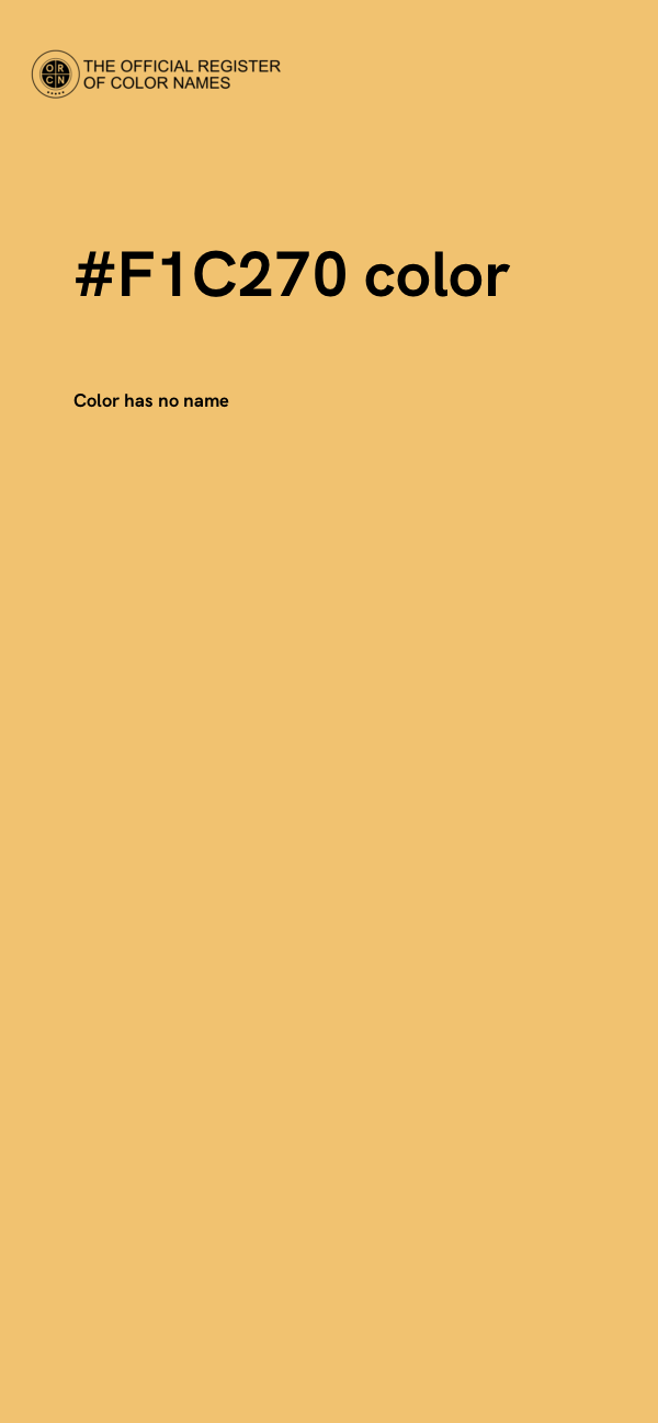 #F1C270 color image