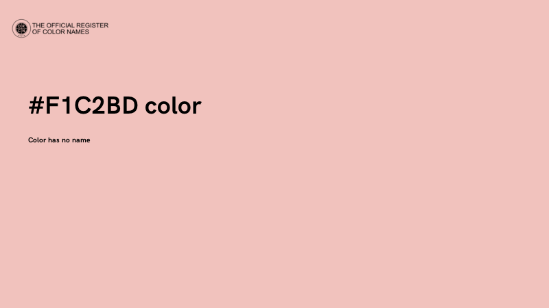 #F1C2BD color image
