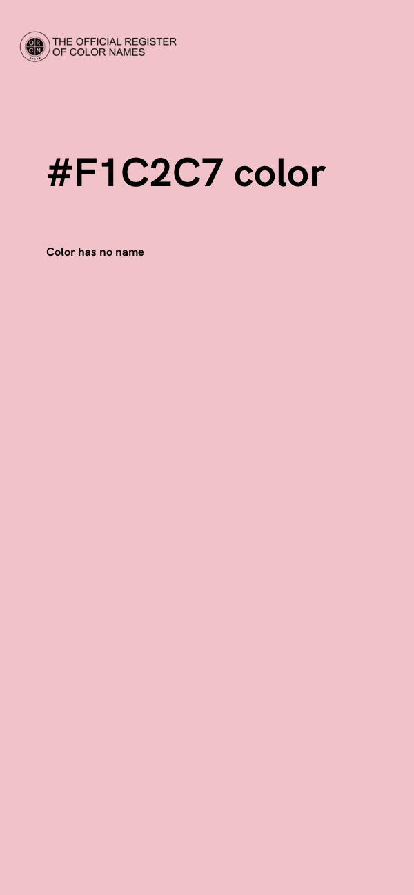 #F1C2C7 color image