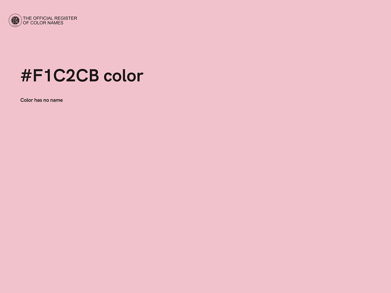 #F1C2CB color image