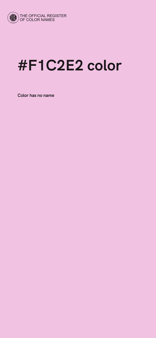 #F1C2E2 color image