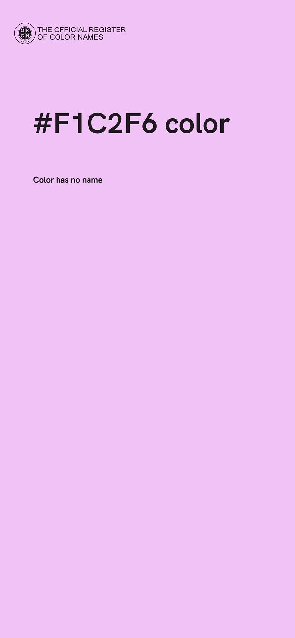 #F1C2F6 color image