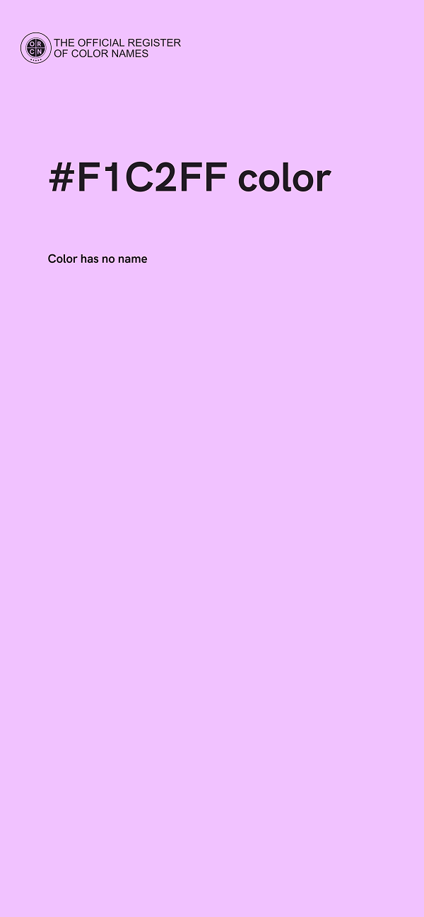 #F1C2FF color image