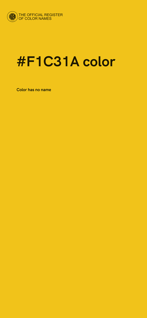 #F1C31A color image