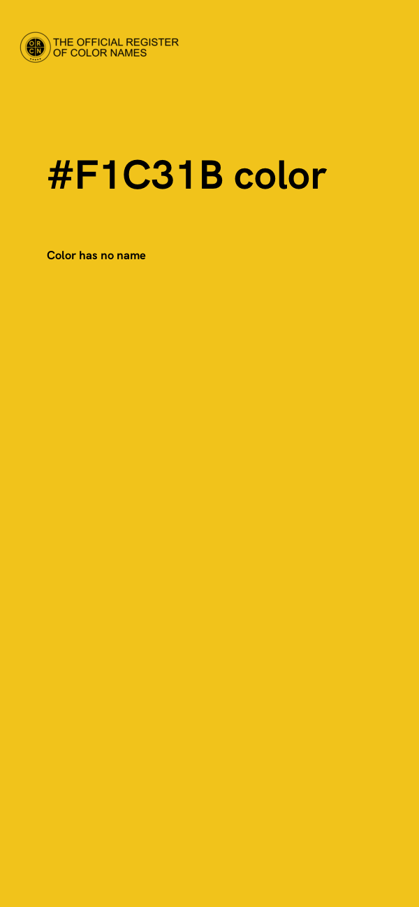 #F1C31B color image