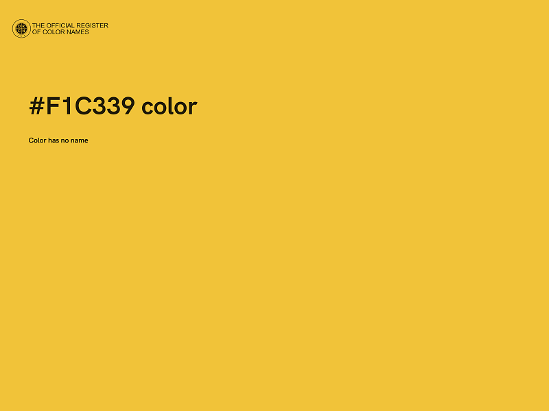 #F1C339 color image