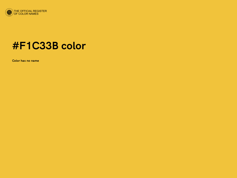 #F1C33B color image