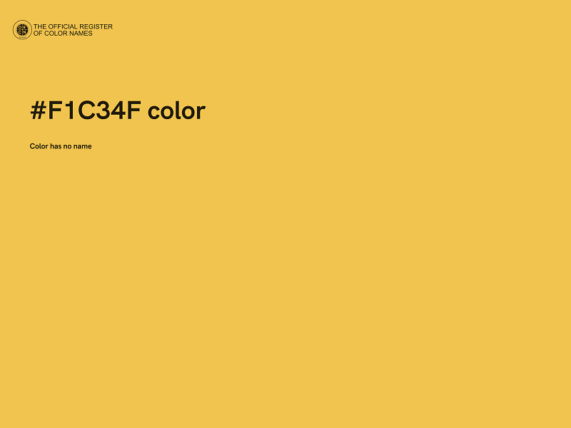 #F1C34F color image