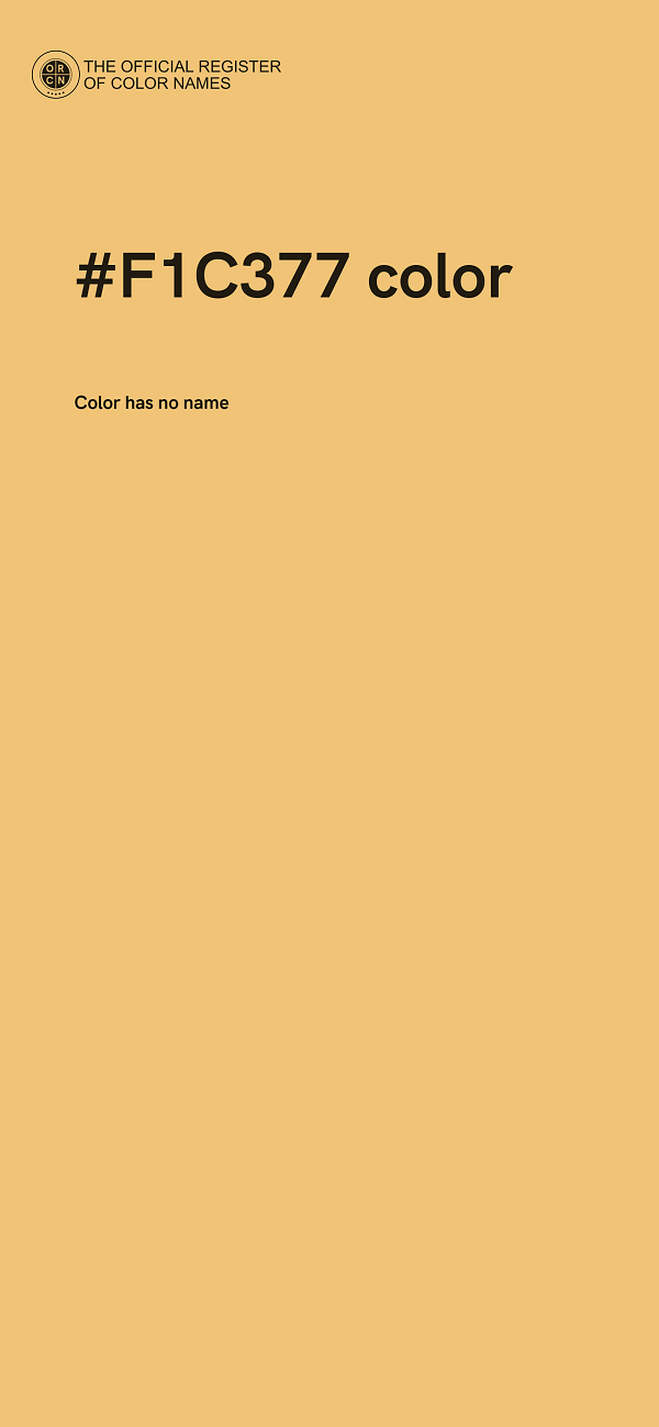#F1C377 color image