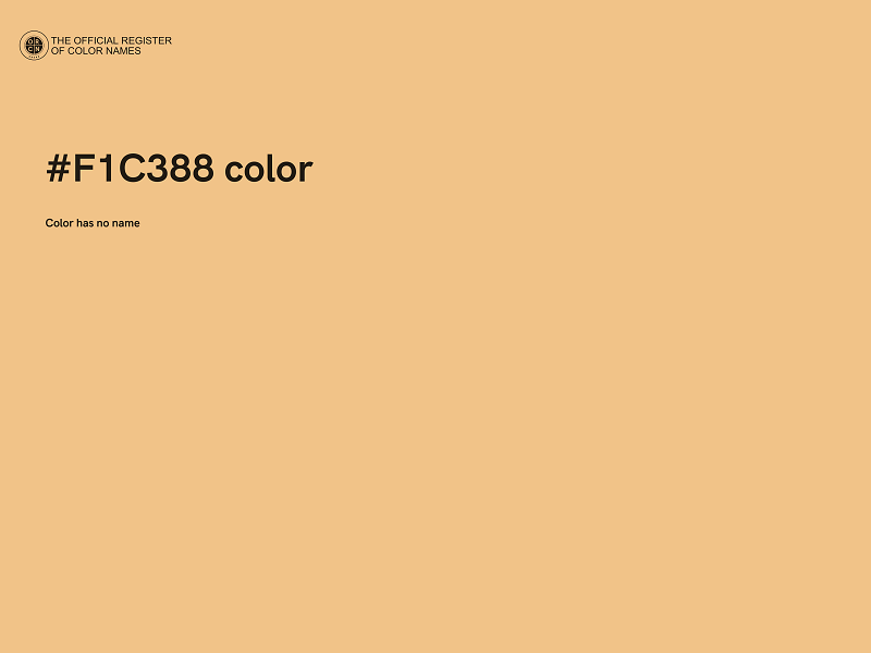 #F1C388 color image