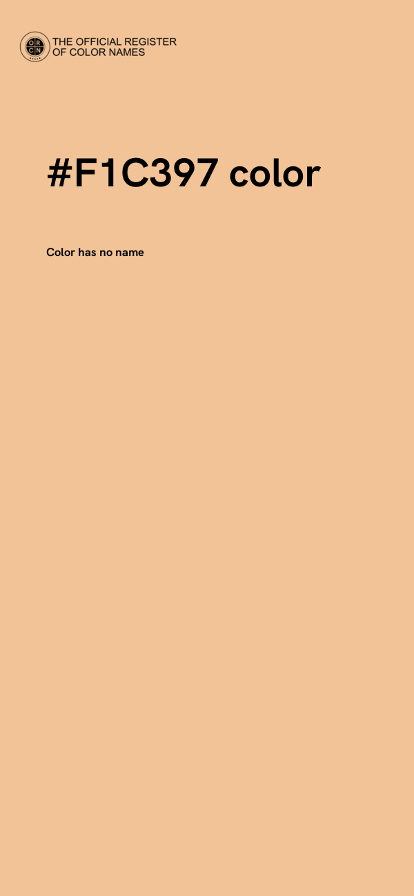 #F1C397 color image