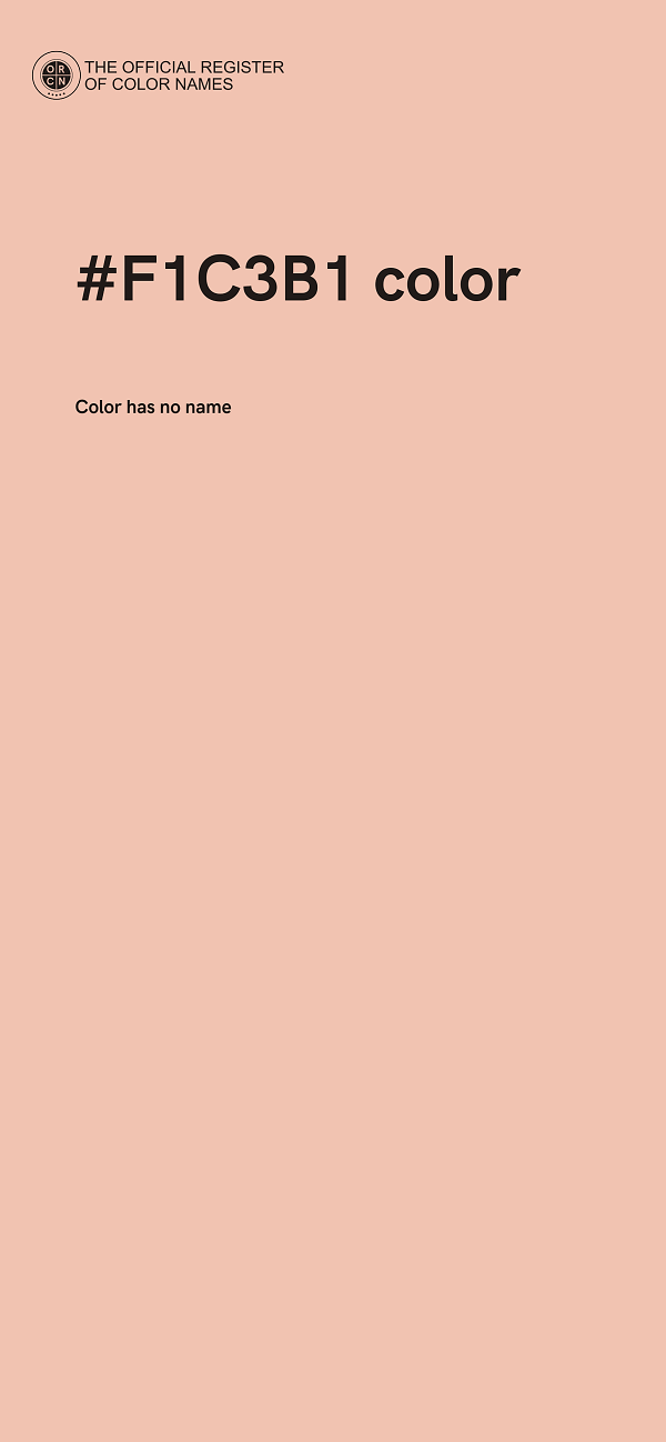 #F1C3B1 color image