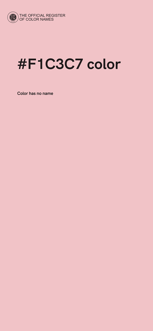 #F1C3C7 color image
