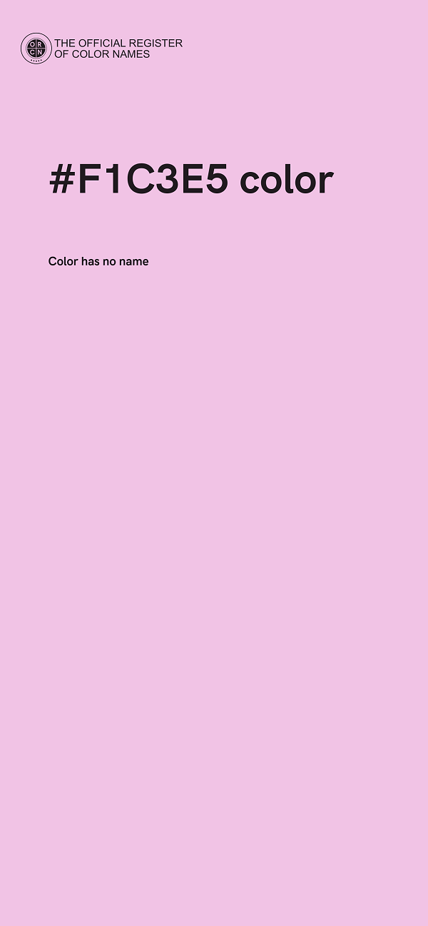 #F1C3E5 color image