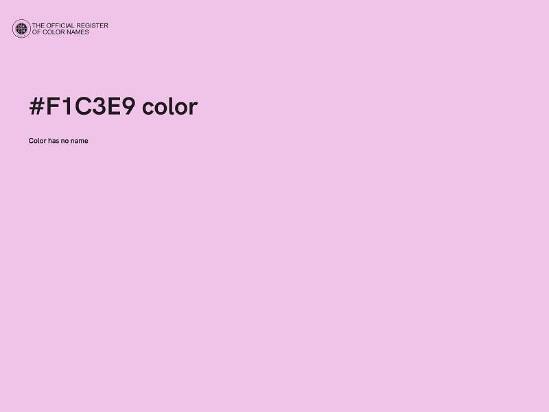 #F1C3E9 color image