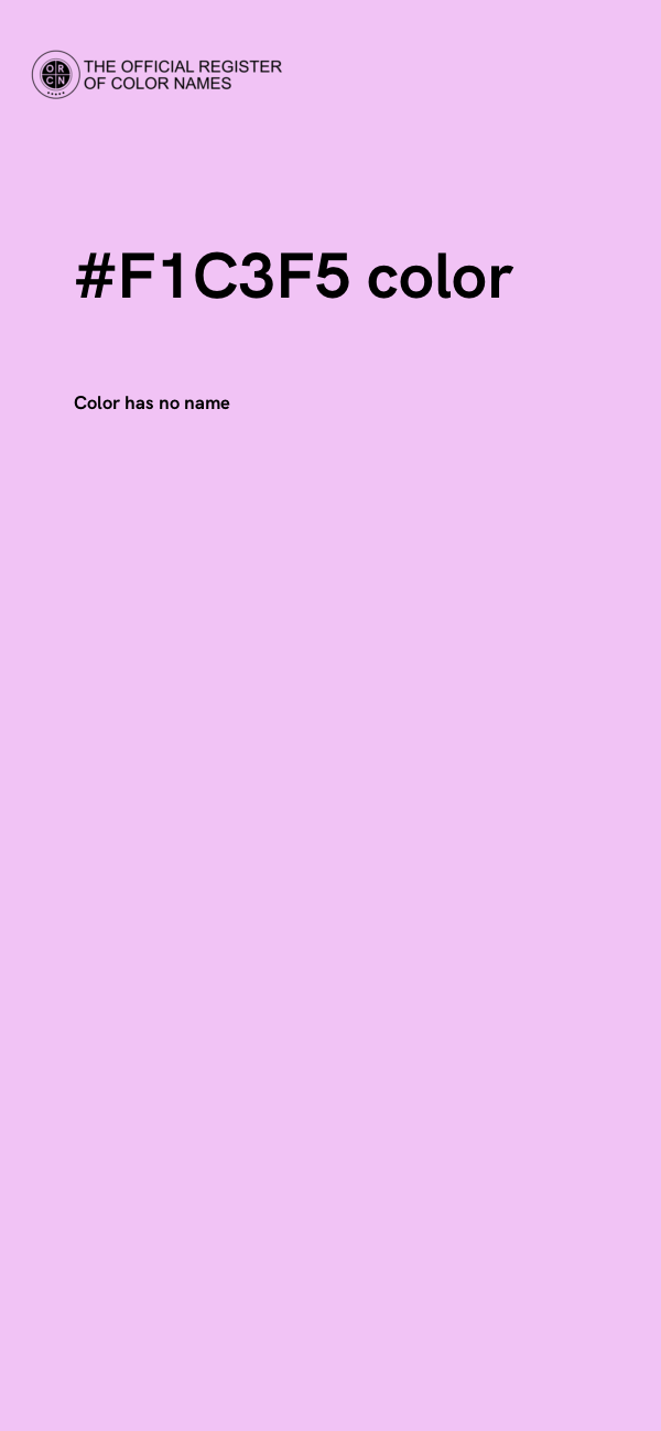 #F1C3F5 color image