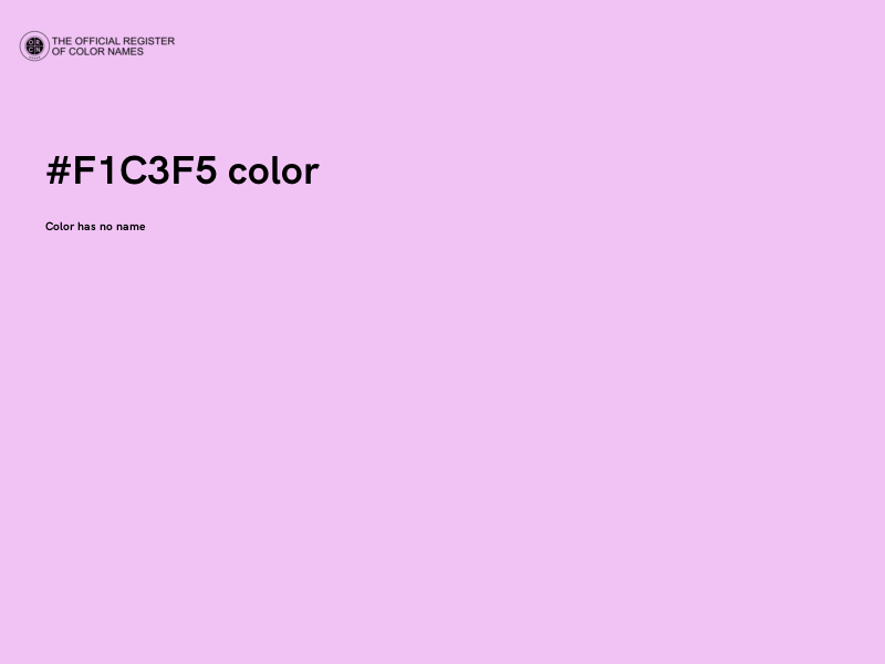 #F1C3F5 color image