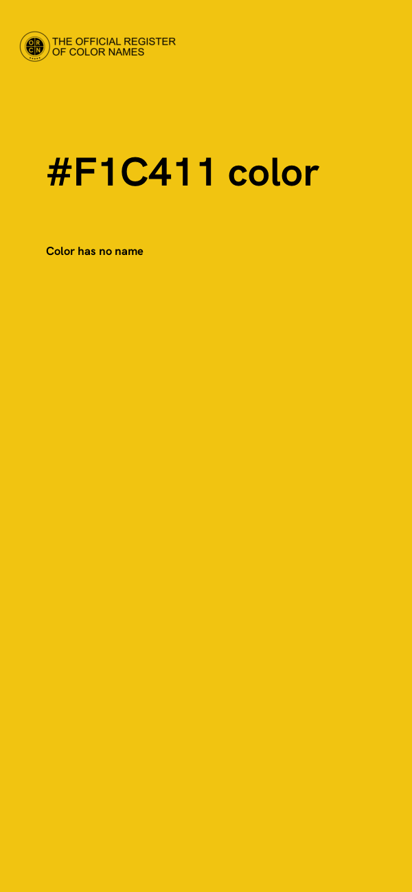 #F1C411 color image
