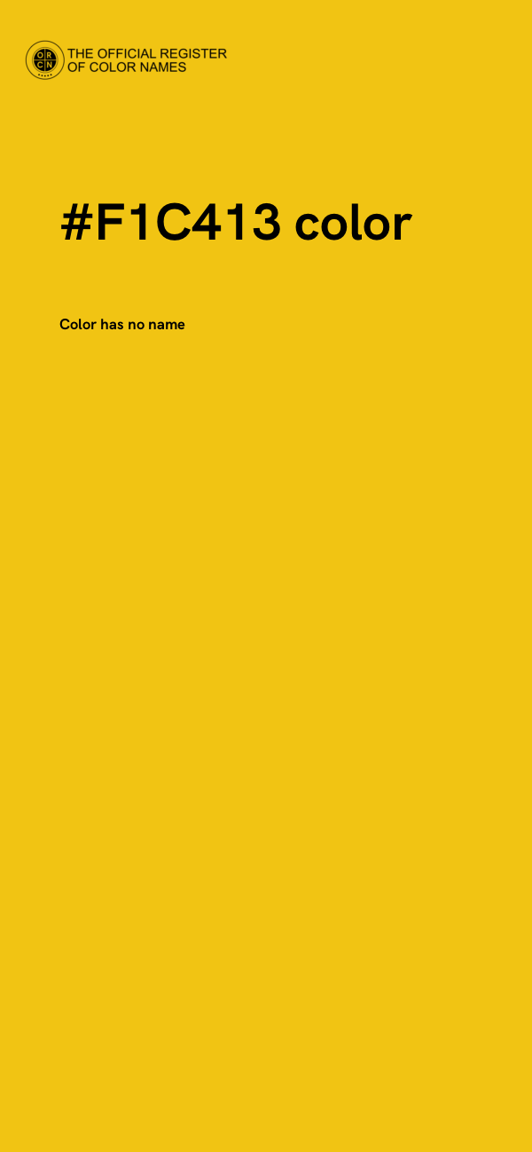 #F1C413 color image