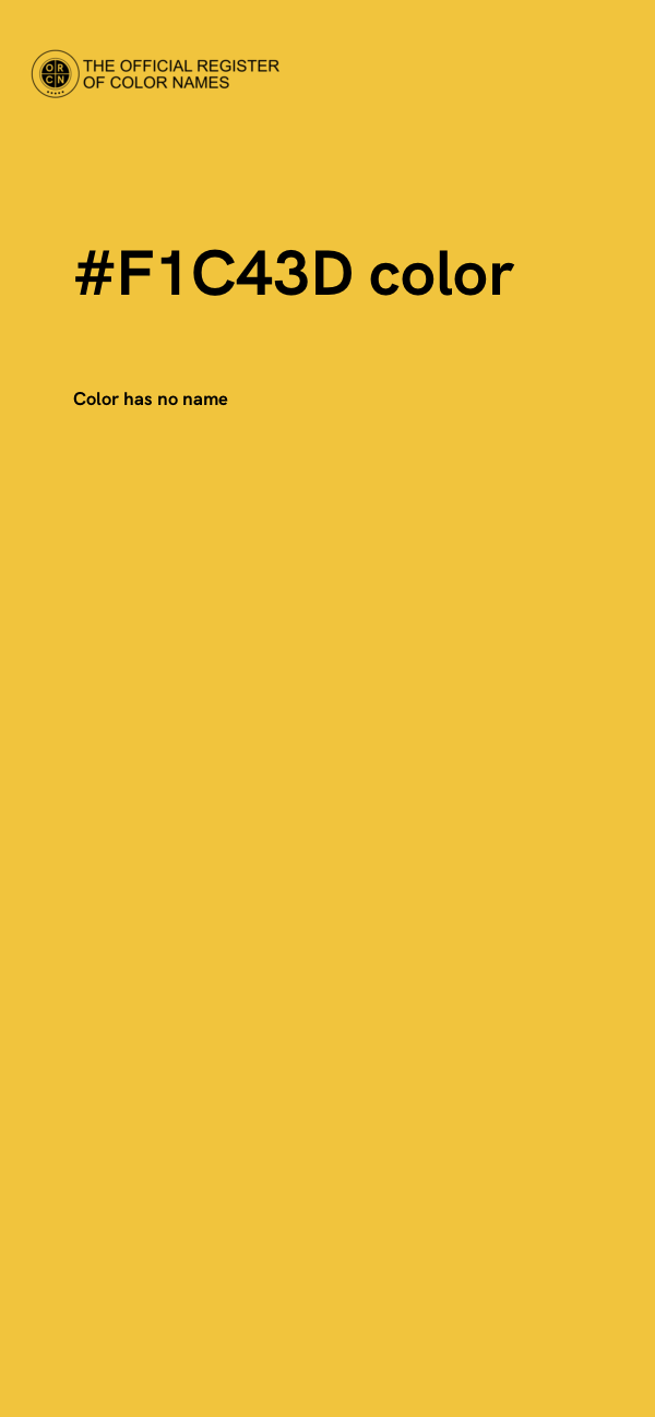 #F1C43D color image