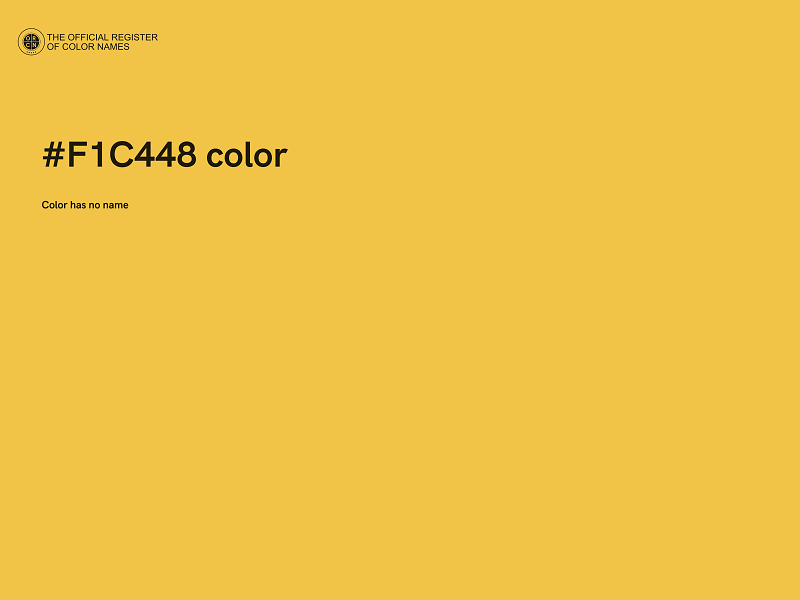 #F1C448 color image