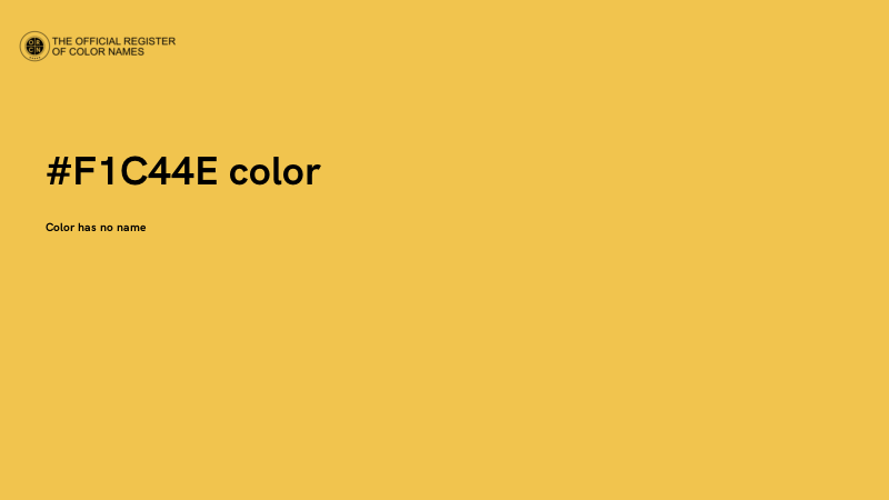 #F1C44E color image
