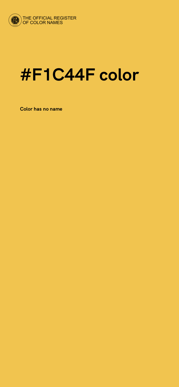 #F1C44F color image