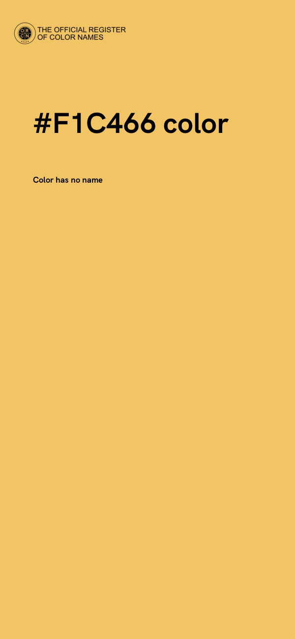 #F1C466 color image