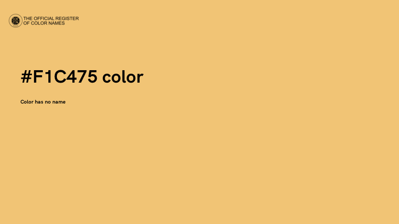 #F1C475 color image