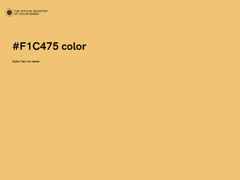 #F1C475 color image
