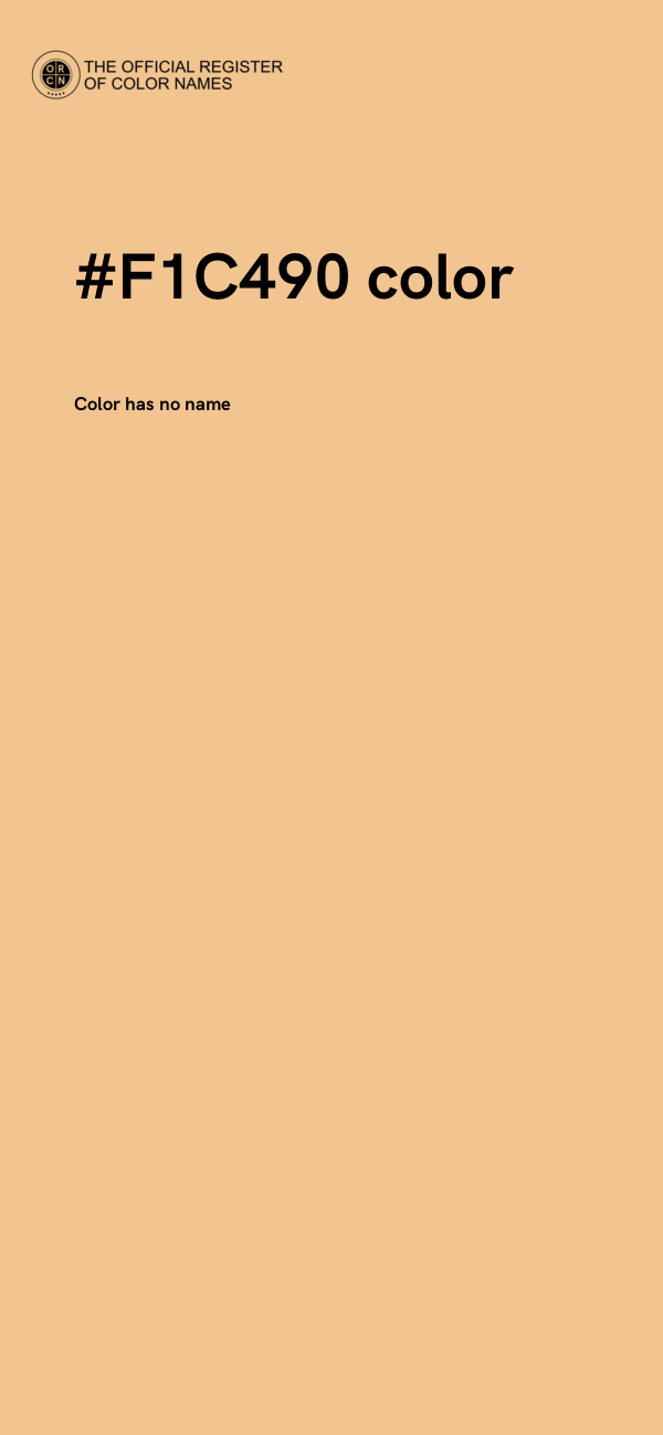 #F1C490 color image
